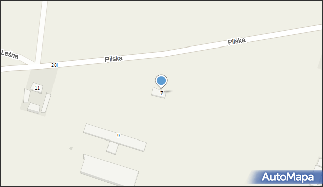 Zelgniewo, Pilska, 7, mapa Zelgniewo