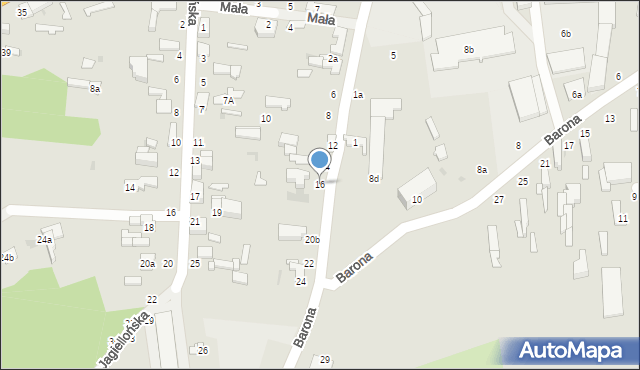 Zgierz, Piaskowa, 16, mapa Zgierz