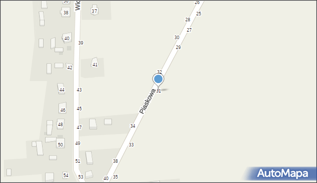 Zrębice, Piaskowa, 31, mapa Zrębice