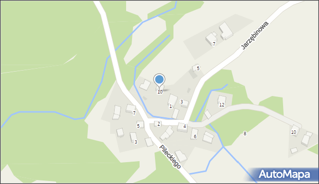 Źródła, Pileckiego Witolda, rtm., 10, mapa Źródła