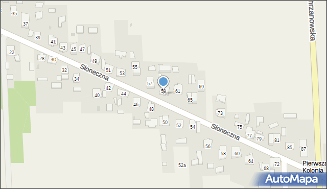 Żurada, Pierwsza Kolonia, 30, mapa Żurada