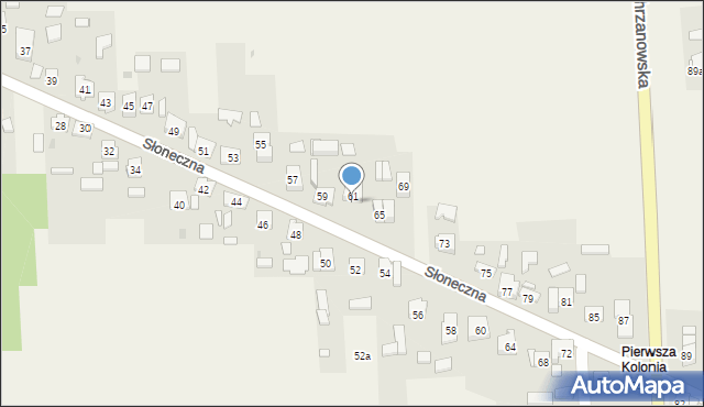 Żurada, Pierwsza Kolonia, 31, mapa Żurada