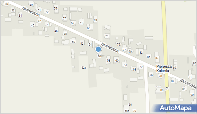 Żurada, Pierwsza Kolonia, 36, mapa Żurada