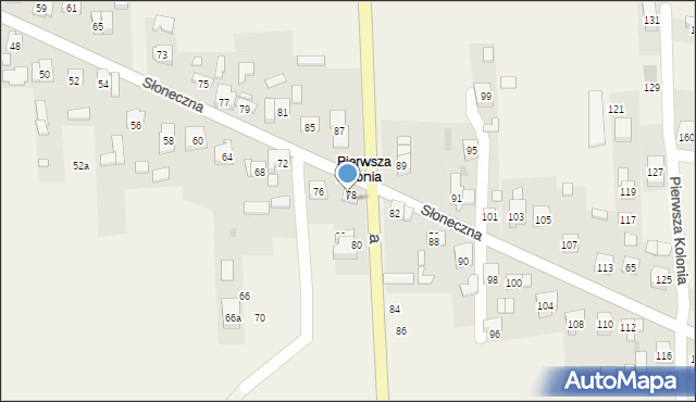 Żurada, Pierwsza Kolonia, 47, mapa Żurada