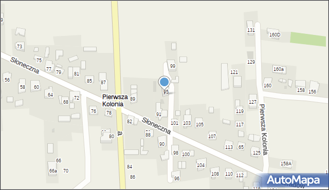 Żurada, Pierwsza Kolonia, 52a, mapa Żurada