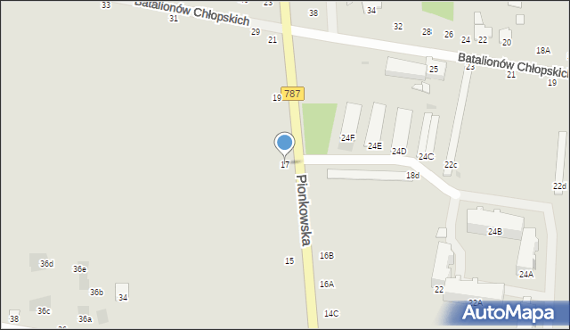 Zwoleń, Pionkowska, 17, mapa Zwoleń