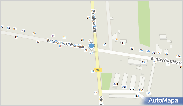 Zwoleń, Pionkowska, 21, mapa Zwoleń