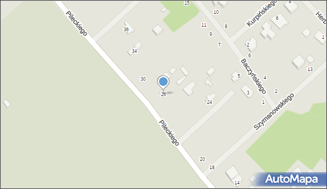 Żyrardów, Pileckiego Witolda, rtm., 26, mapa Żyrardów