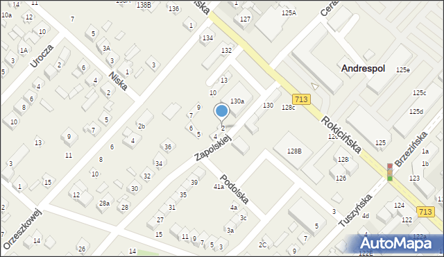 Andrespol, Plac Bankowy, 2, mapa Andrespol