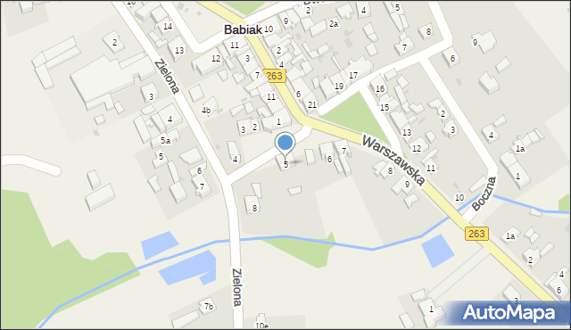 Babiak, Plac Kościuszki Tadeusza, gen., 5, mapa Babiak