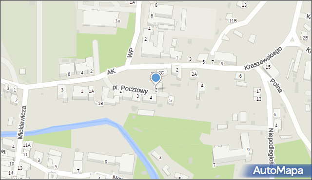 Barczewo, Plac Pocztowy, 2, mapa Barczewo