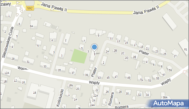 Bartoszyce, Plater Emilii, 1, mapa Bartoszyce