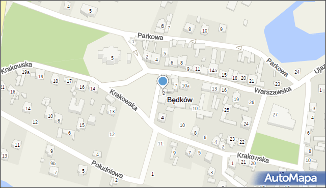 Będków, Plac Wspinków z Będkowa, 2, mapa Będków