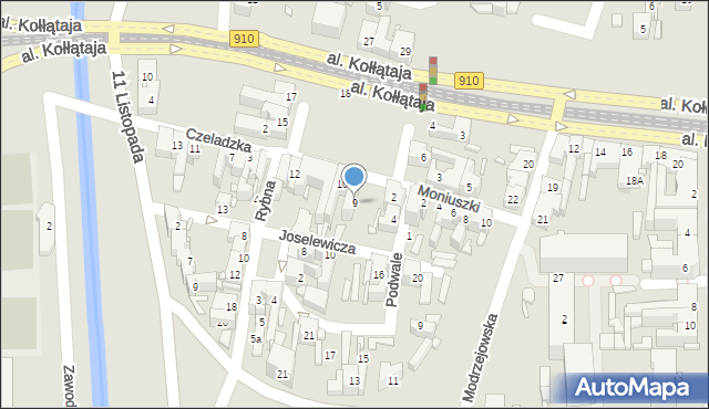 Będzin, Plac Kazimierza Wielkiego, 9, mapa Będzin