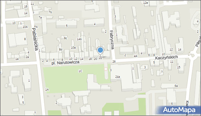 Bełchatów, Plac Narutowicza Gabriela, 22, mapa Bełchatów