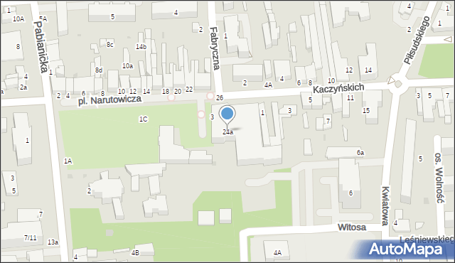 Bełchatów, Plac Narutowicza Gabriela, 24a, mapa Bełchatów