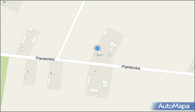 Bezwola, Planterska, 5, mapa Bezwola