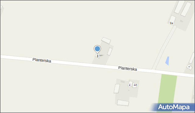 Bezwola, Planterska, 8, mapa Bezwola