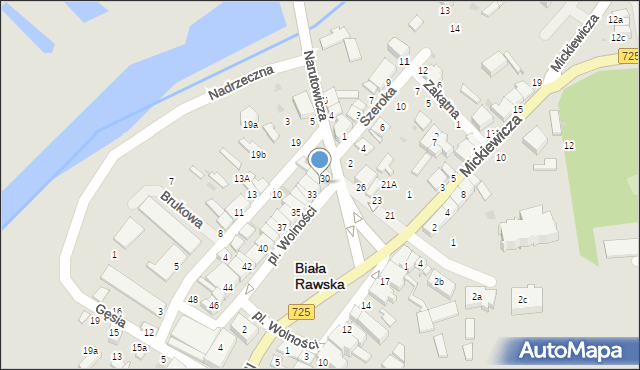 Biała Rawska, Plac Wolności, 31, mapa Biała Rawska