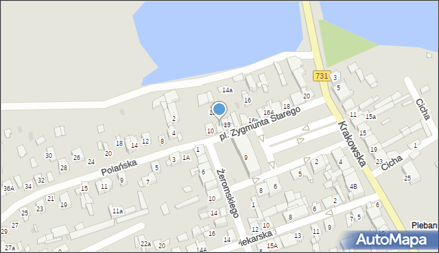 Białobrzegi, Plac Zygmunta Starego, 12, mapa Białobrzegi