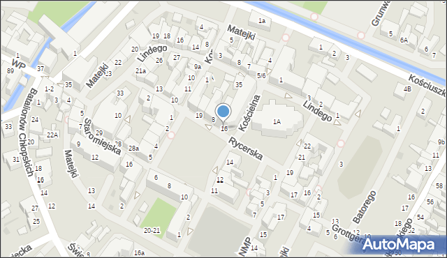 Białogard, Plac Wolności, 16, mapa Białogard