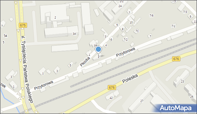 Białystok, Płocka, 2, mapa Białegostoku