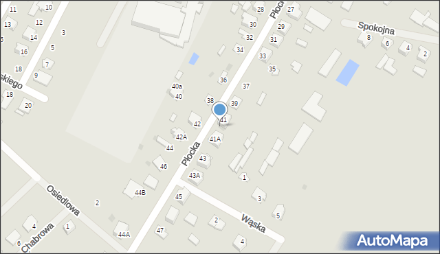 Bieżuń, Płocka, 43b, mapa Bieżuń