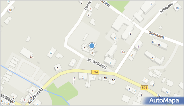 Bisztynek, Plac Wolności, 3, mapa Bisztynek