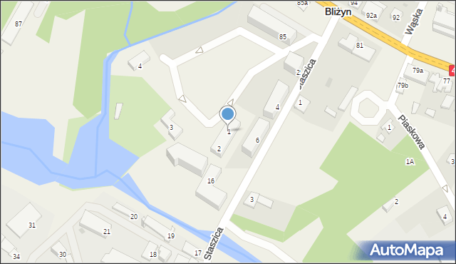 Bliżyn, Plac Broel-Platerów, 1, mapa Bliżyn