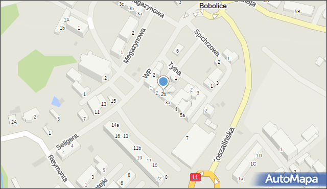 Bobolice, Plac Zwycięstwa, 2b, mapa Bobolice