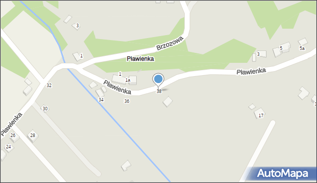 Bobowa, Pławienka, 38, mapa Bobowa