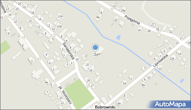 Bobrowniki, Plac Wolności, 21a, mapa Bobrowniki