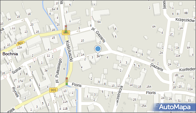Bochnia, Plac Gazaris, 3A, mapa Bochni