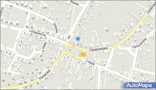 Bodzentyn, Plac Żwirki Franciszka, 6, mapa Bodzentyn