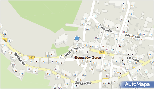 Boguszów-Gorce, Plac Jana Pawła II, 1, mapa Boguszów-Gorce