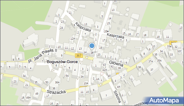 Boguszów-Gorce, Plac Odrodzenia, 16, mapa Boguszów-Gorce