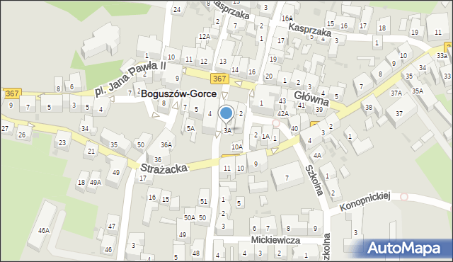 Boguszów-Gorce, Plac Odrodzenia, 3A, mapa Boguszów-Gorce