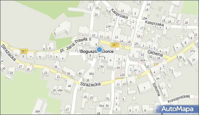 Boguszów-Gorce, Plac Odrodzenia, 7, mapa Boguszów-Gorce