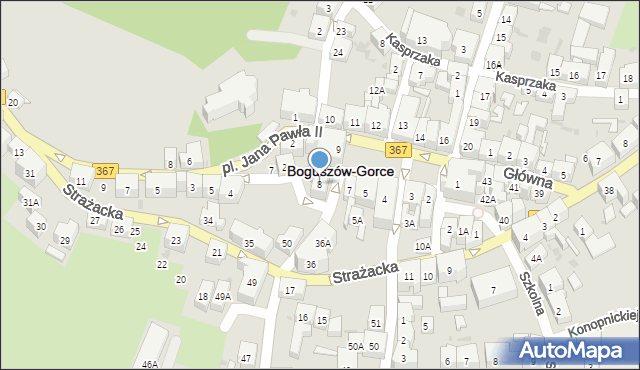 Boguszów-Gorce, Plac Odrodzenia, 8, mapa Boguszów-Gorce