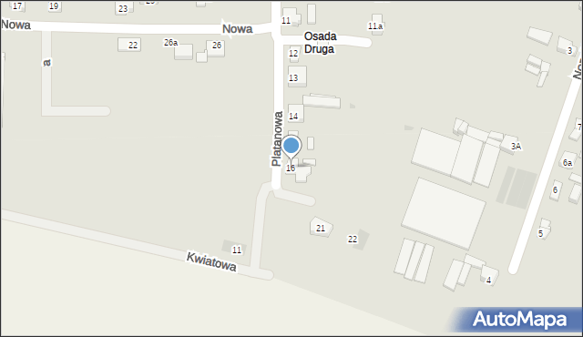 Bojanowo, Platanowa, 16, mapa Bojanowo