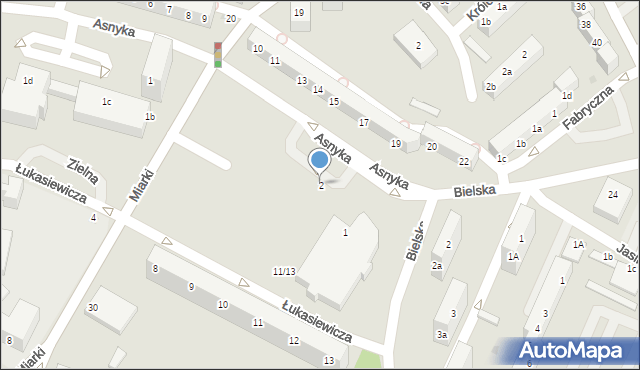 Bolesławiec, Plac Popiełuszki Jerzego, bł. ks., 2, mapa Bolesławca