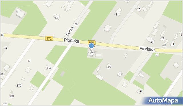 Borkowo, Płońska, 27, mapa Borkowo