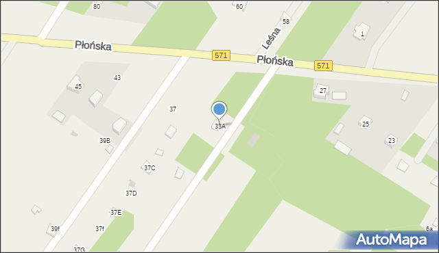 Borkowo, Płońska, 33A, mapa Borkowo