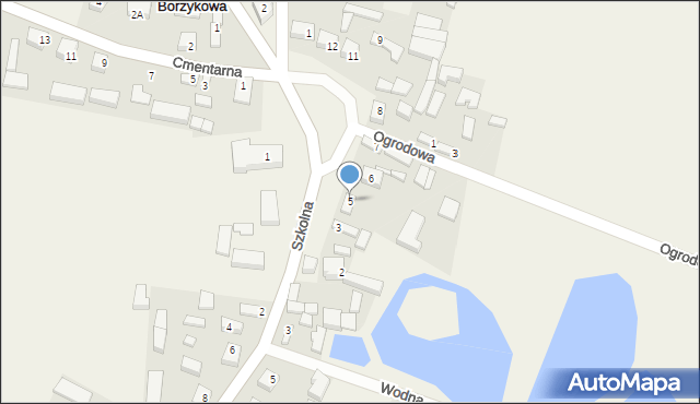 Borzykowa, Plac 1000-lecia, 5, mapa Borzykowa
