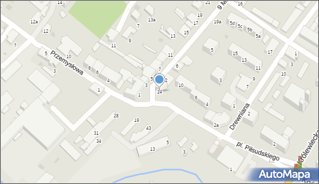 Braniewo, Plac Piłsudskiego Józefa, marsz., 14, mapa Braniewo