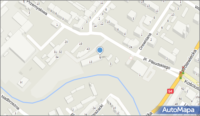 Braniewo, Plac Piłsudskiego Józefa, marsz., 5, mapa Braniewo