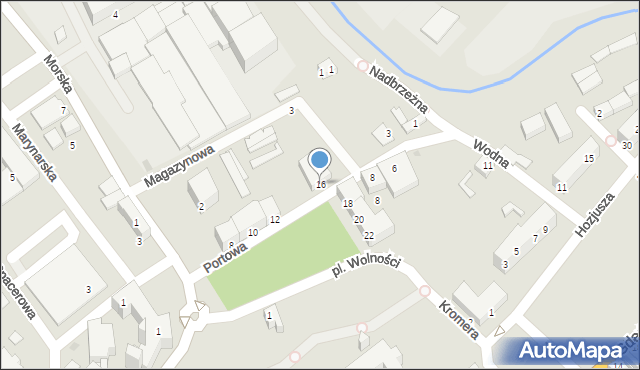 Braniewo, Plac Wolności, 16, mapa Braniewo