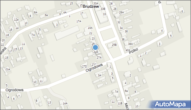 Brudzew, Plac Wolności, 27, mapa Brudzew