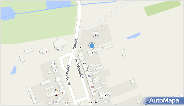 Brudzew, Plac Wolności, 6, mapa Brudzew