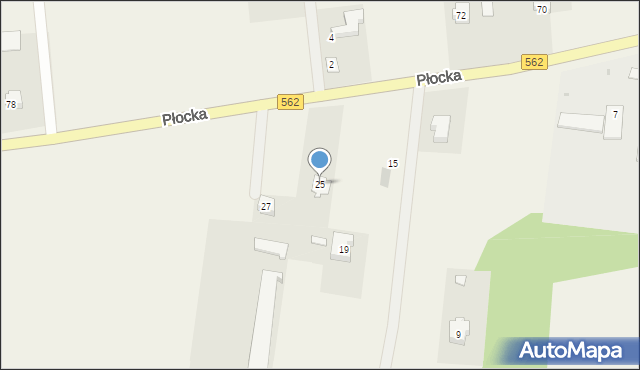 Brwilno, Płocka, 25, mapa Brwilno